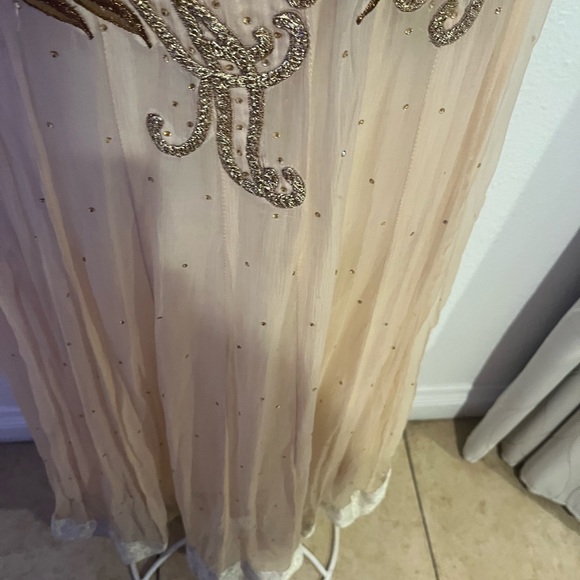 Arwia's by dk shalwar beige and gold color - Picture 4 of 8